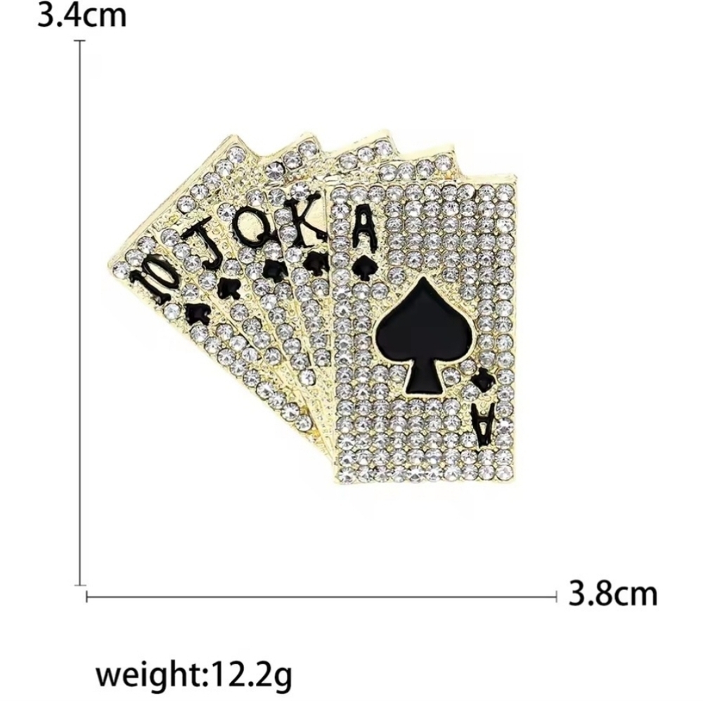 VQ Cards Brooch - Picture 2 of 3